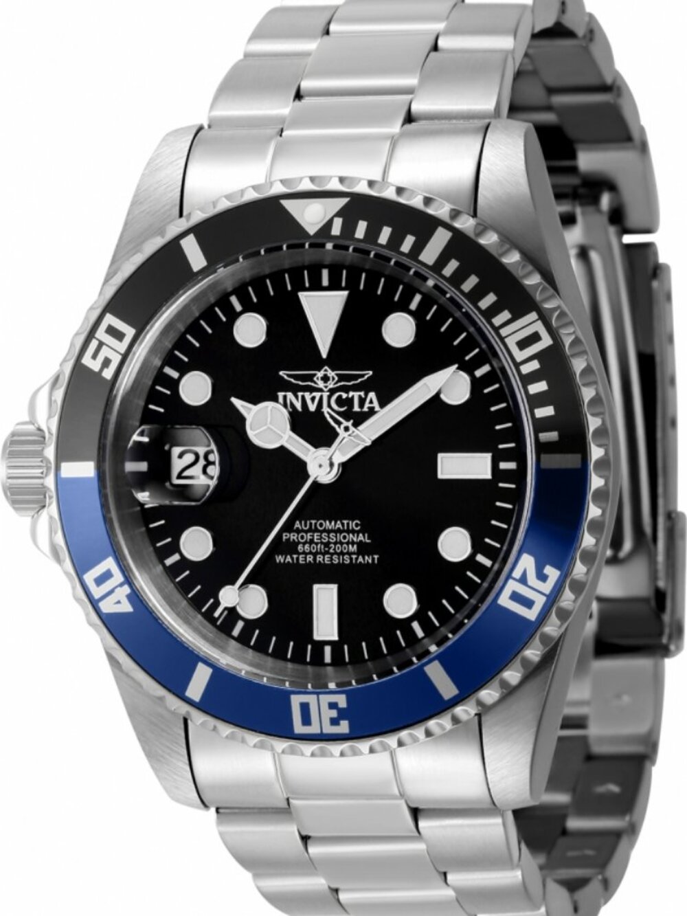 Invicta Pro Diver Automatic Black Dial Batman Bezel Lefty Men's Watch (43977)